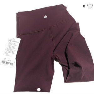 Lulu lemon wonder under crop maroon
